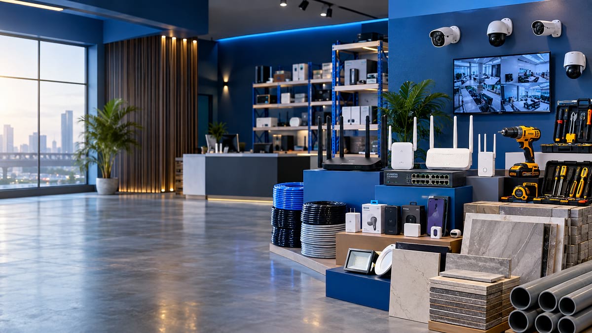 Technology, networking, security, tools and building solutions supplied by Elvora Trading Limited