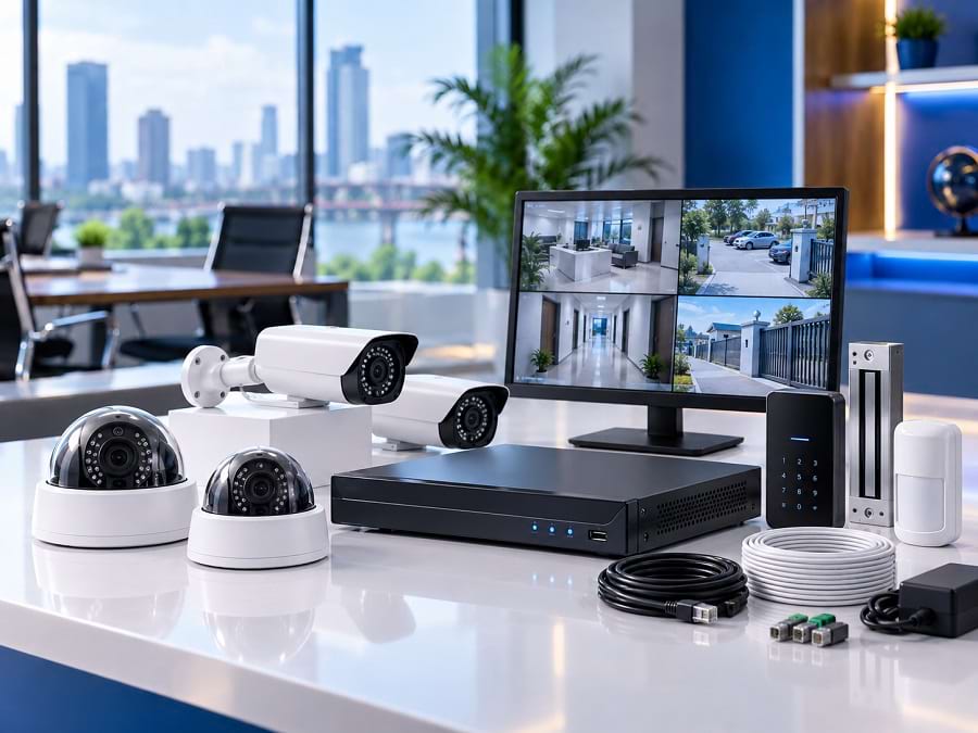 CCTV cameras and security equipment