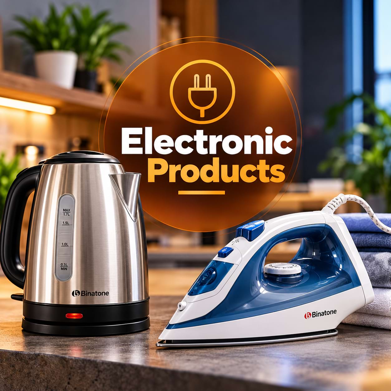 Electronic Products_ Kettle and Iron